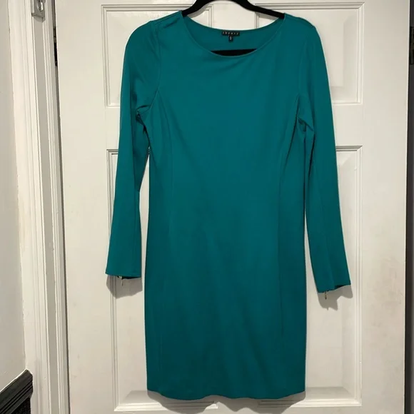 theory dress green Just A Theory Emerald Floral Dress – Shop the Mint main image 0